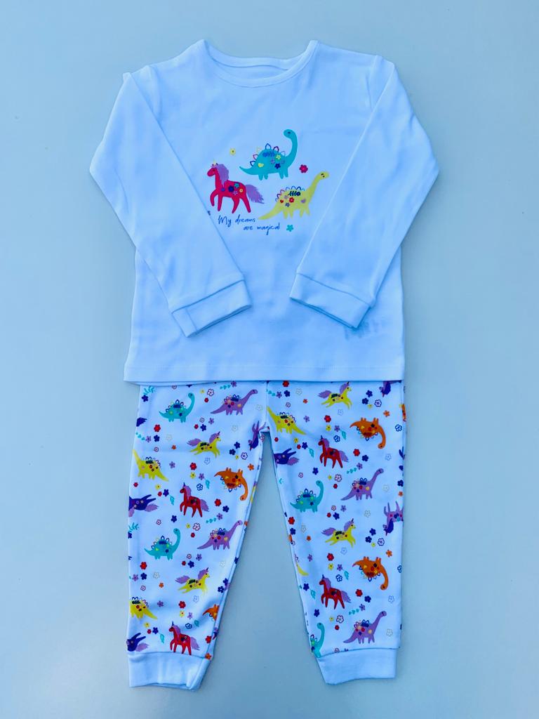 George Dinos  White PJ Set