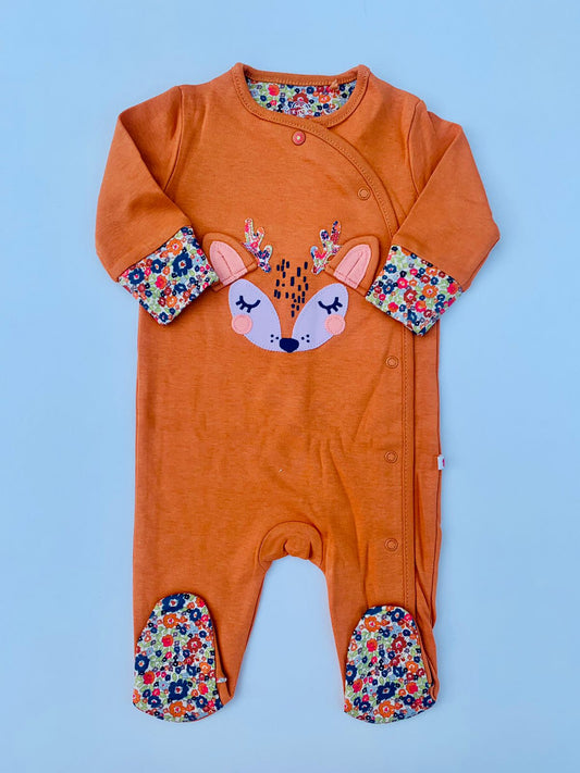 Next Appliqued Fox Sleepsuit