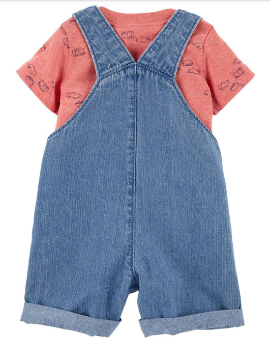 Carters 2 Pc Dungarees Set