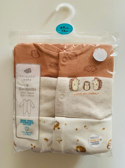 Pack of 3 Sleepsuits