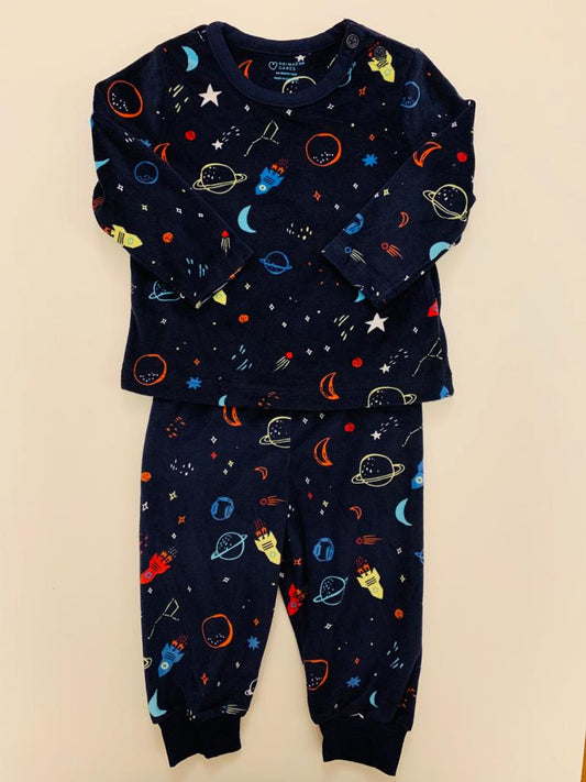 Lightweight Fleeced Space Shirt & Trouser Set